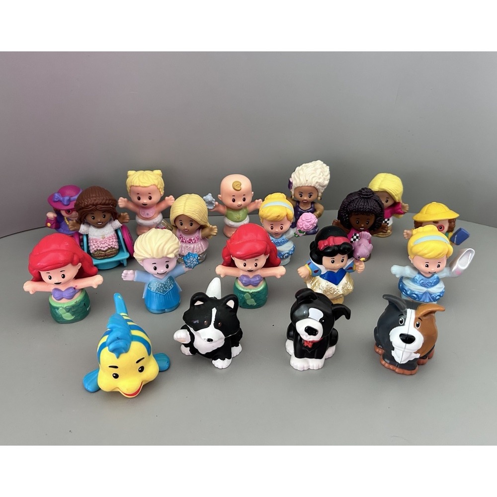 Fisher Price Little People Lot Animal Baby Disney Princesses Ru Paul Dogs Cat++